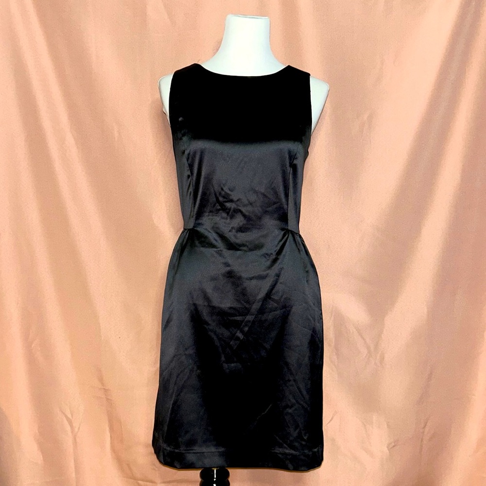 Perfect little Black satin Dress from Gap size 8. Dress up or down easy. Classic